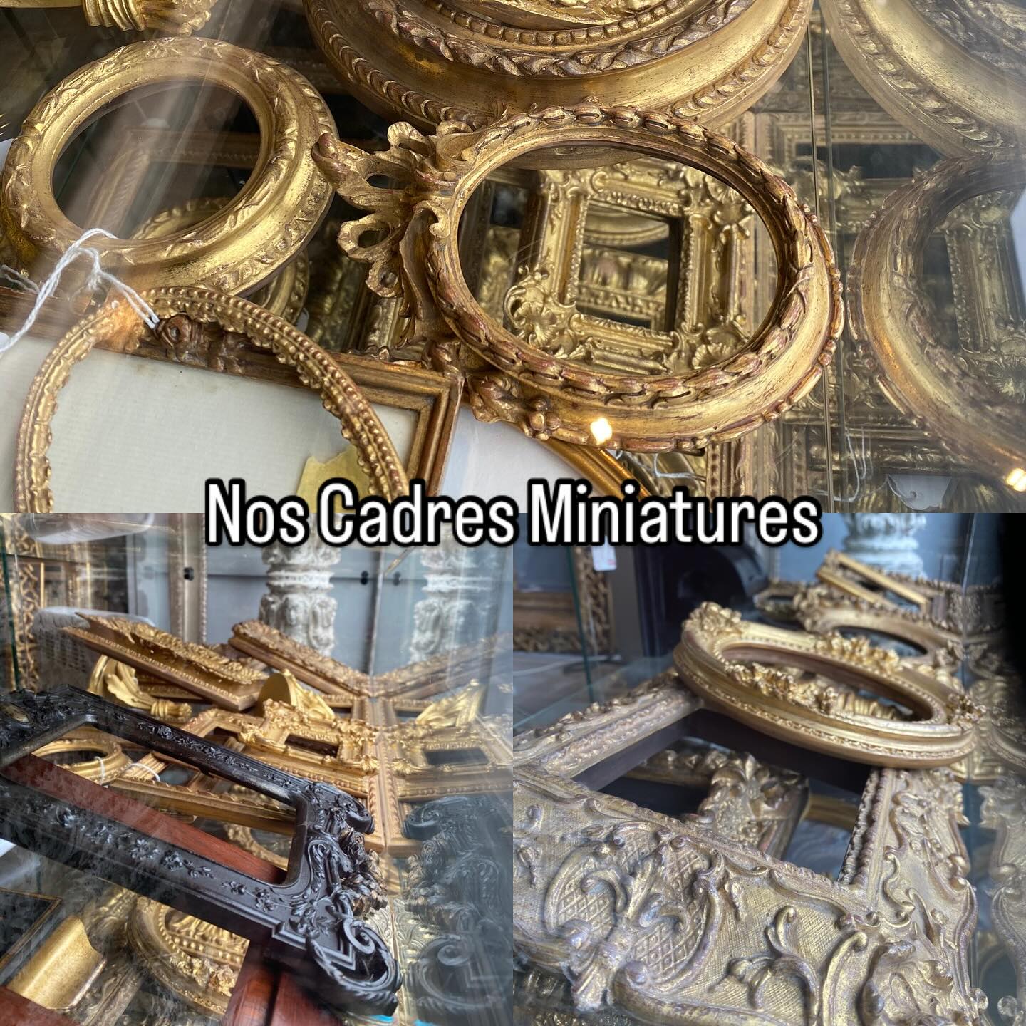 En vitrine, nos cadres miniatures, idée cadeau